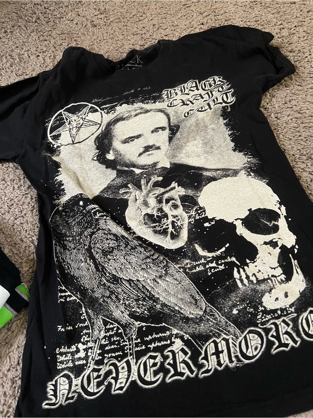Black Nevermore Graphic Tee - Black